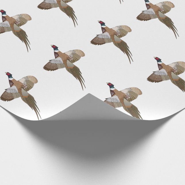 Pheasant Wrapping Paper (Corner)