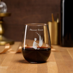 Pheasants Forever Stemless Wine Glass