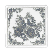 Pheasants in flowers