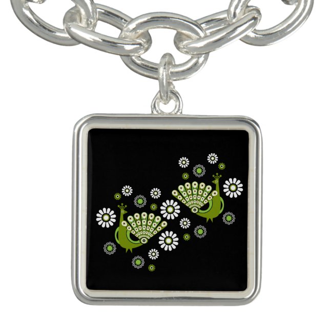  Pheasants Peacock Art Bracelet (Design)