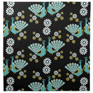Pheasants Peacock Art Cloth Napkin