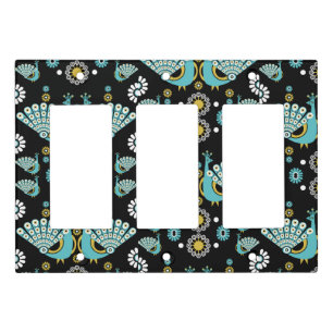 Pheasants Peacock Art Light Switch Cover