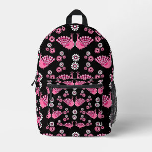  Pheasants Peacock Art Printed Backpack