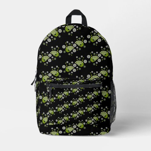  Pheasants Peacock Art Printed Backpack