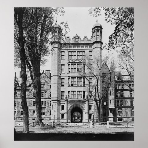 Phelps Hall and Gateway Yale University Poster