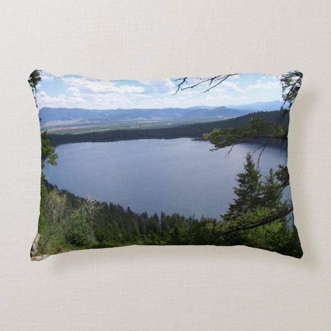 Phelps Lake I at Grand Teton National Park Accent Pillow (Front)