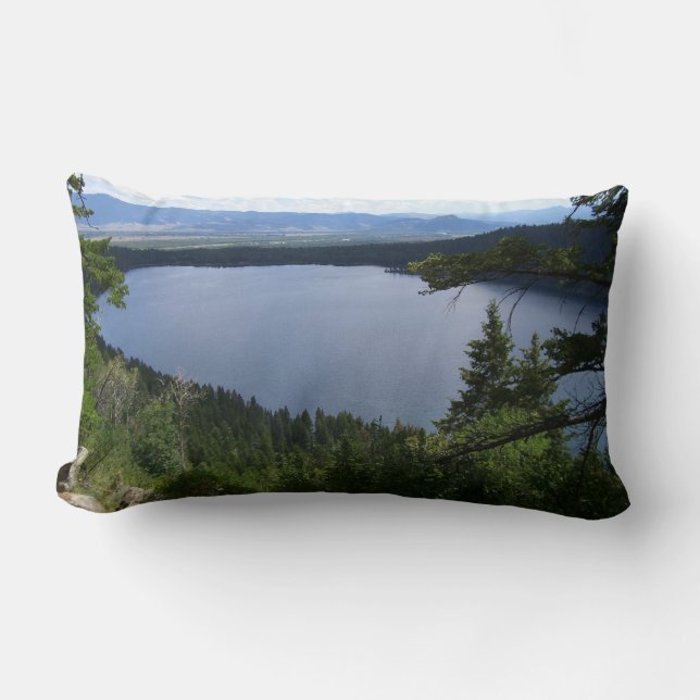 Phelps Lake I at Grand Teton National Park Lumbar Pillow (Front)