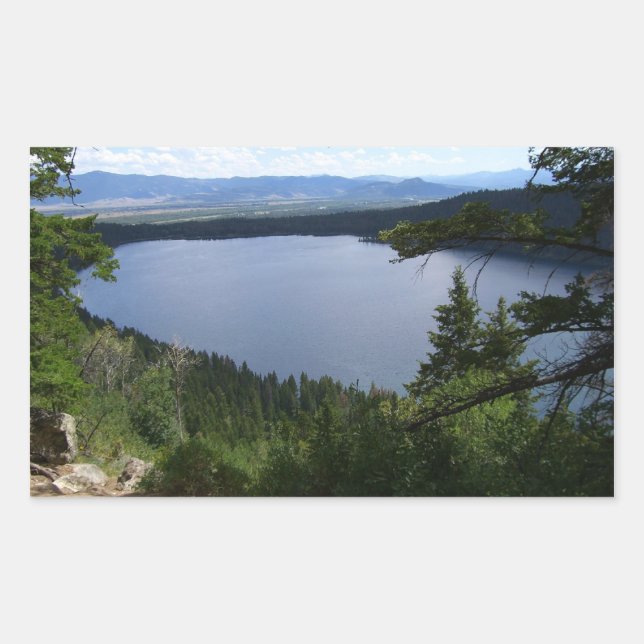 Phelps Lake I at Grand Teton National Park Rectangular Sticker (Front)
