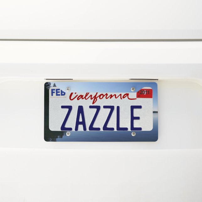 Phelps Lake II at Grand Teton National Park License Plate Frame (On Car)