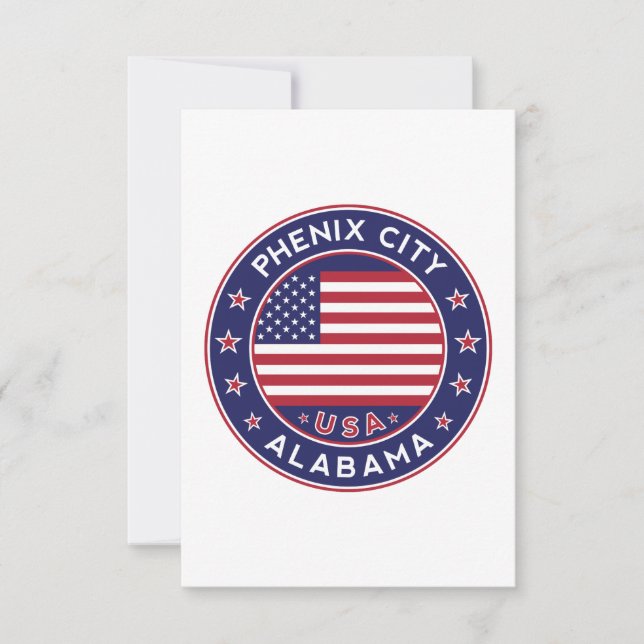 Phenix, Alabama Card (Front)