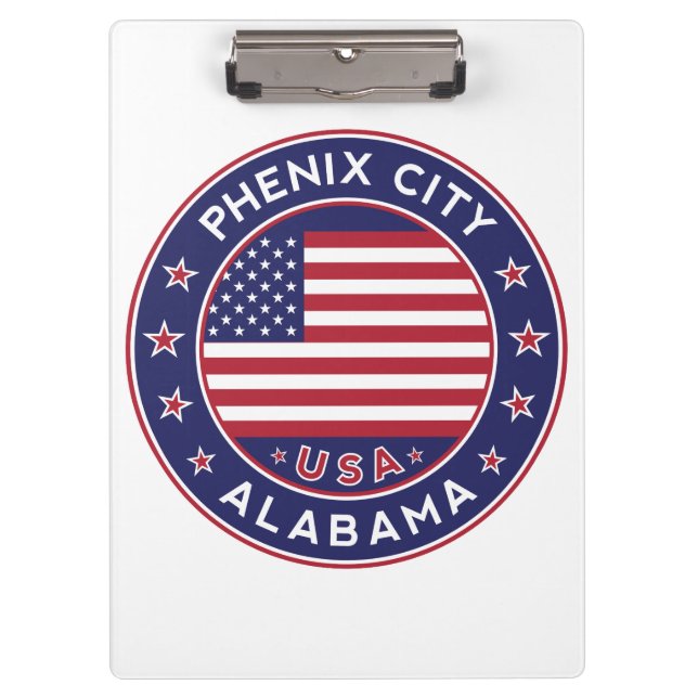 Phenix, Alabama Clipboard (Front)