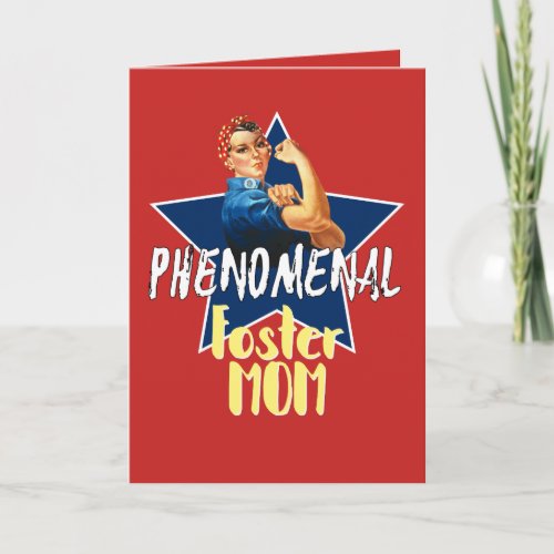 Phenomenal Foster Mom _ Personalize Thank You Card