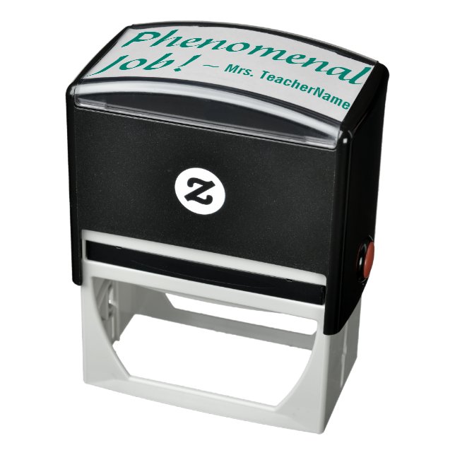 "Phenomenal Job!" + Custom School Teacher Name Self-inking Stamp (Product)