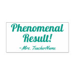 [ Thumbnail: "Phenomenal Result!" + Tutor Name Rubber Stamp ]
