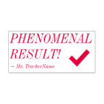 [ Thumbnail: "Phenomenal Result!" + Tutor's Name Rubber Stamp ]