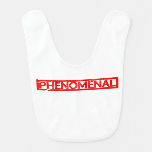 Phenomenal Stamp Baby Bib (Front)
