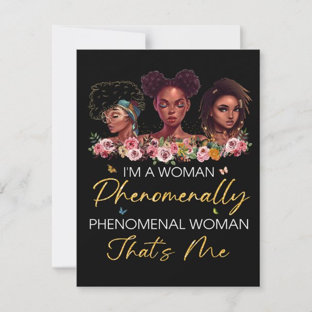 Phenomenal Woman Cards (Front)