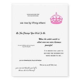 Phenomenal Woman Temporary Tattoos