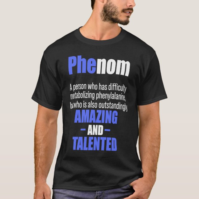 Phenylketonuria PKU Strong Warrior Phenom Awarenes T-Shirt (Front)