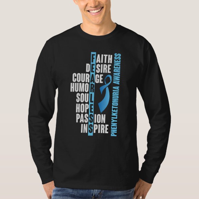 Phenylketonuria Pku Strong Warrior Price Awareness T-Shirt (Front)