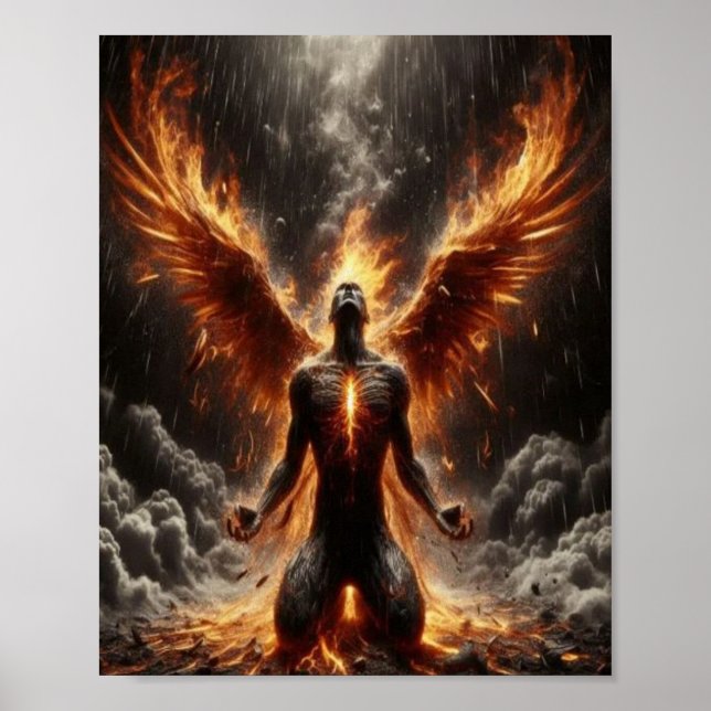 Pheonix Rising Internal Fire Poster (Front)