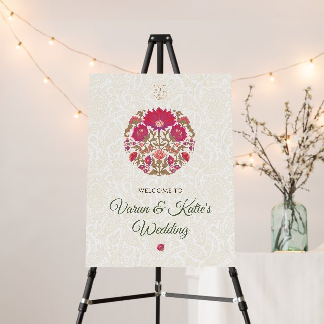 Phera welcome signs as Hindu Wedding signs (In Situ (Stand))