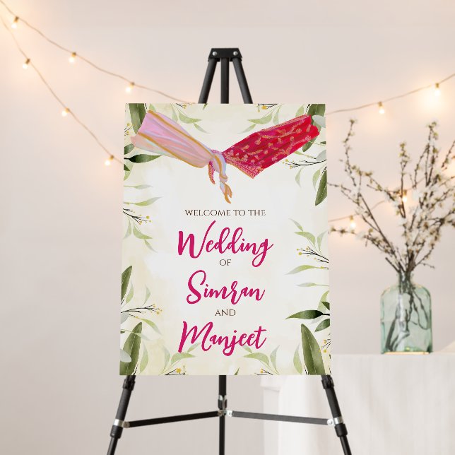 Phera Welcome Signs & Desi Wedding signs (In Situ (Stand))