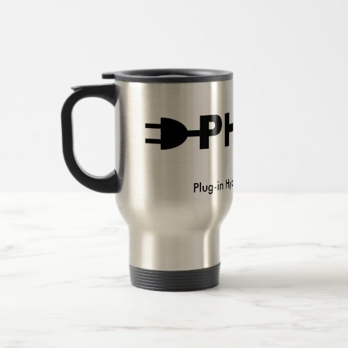 PHEV pump and plug Travel Mug