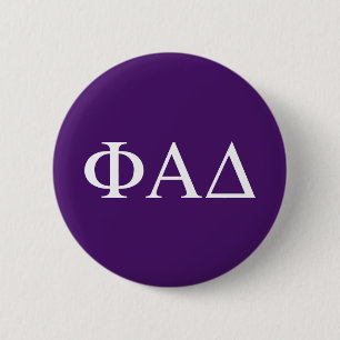 Phi Alpha Delta Greek Letters Button
