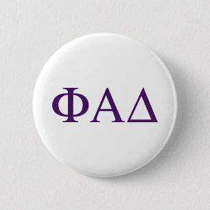 Phi Alpha Delta Greek Letters Button