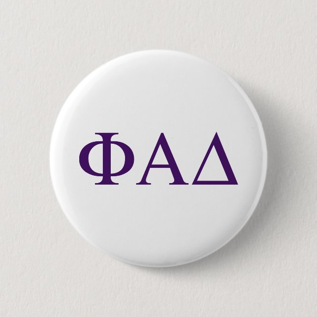 Phi Alpha Delta Greek Letters Button (Front)