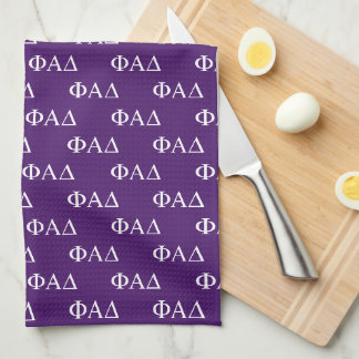 Phi Alpha Delta Greek Letters Kitchen Towel