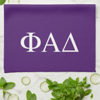 Phi Alpha Delta Greek Letters Kitchen Towel