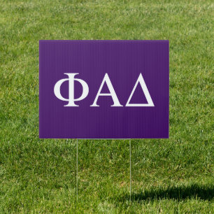 Phi Alpha Delta Greek Letters Sign