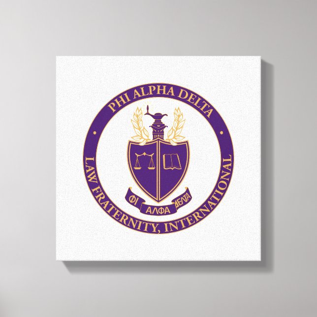 Phi Alpha Delta Logo Canvas Print (Front)