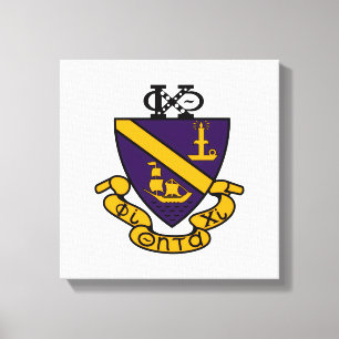 Phi Chi Theta Color Crest Canvas Print