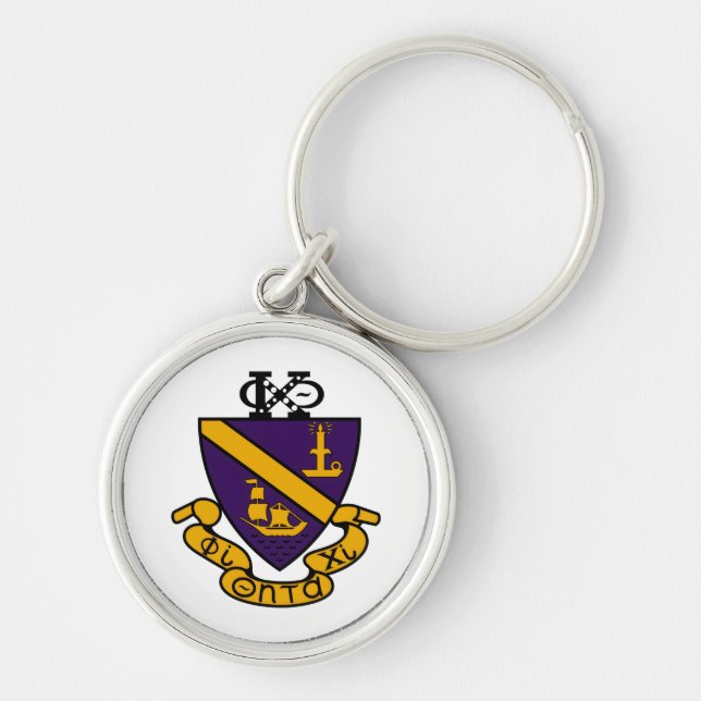 Phi Chi Theta | Color Crest Keychain (Front)