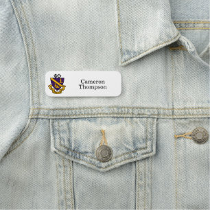 Phi Chi Theta Color Crest Name Tag