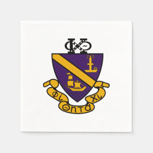 Phi Chi Theta Color Crest Napkins