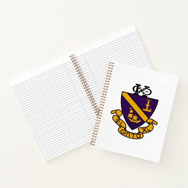 Phi Chi Theta | Color Crest Notebook (Inside)