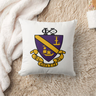 Phi Chi Theta   Color Crest Throw Pillow