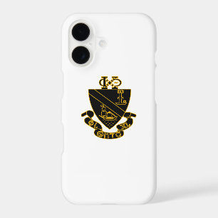 Phi Chi Theta Crest Gold and Black iPhone 17 Case
