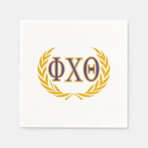 Phi Chi Theta Greek with Wreath Napkins