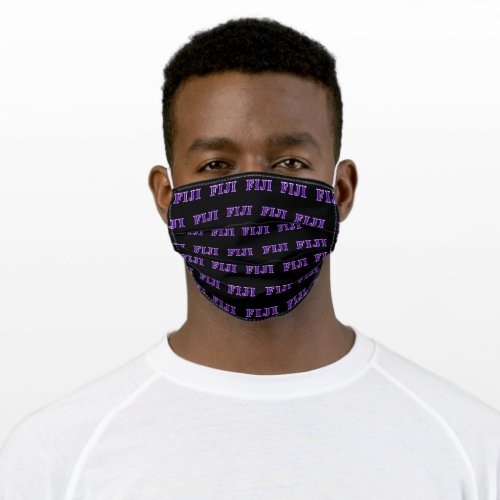 Phi Gamma Delta Purple Letters Adult Cloth Face Mask