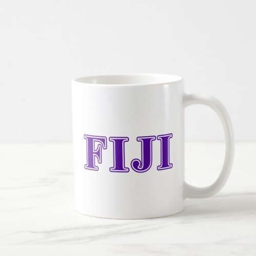Phi Gamma Delta Purple Letters Coffee Mug