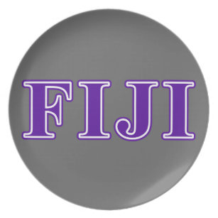 phi delta gamma melamine letters plate purple