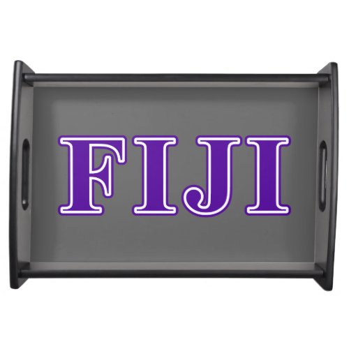 Phi Gamma Delta Purple Letters Serving Tray