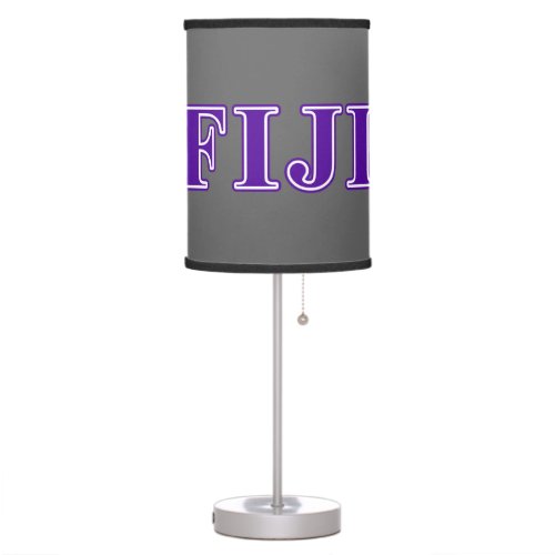 Phi Gamma Delta Purple Letters Table Lamp