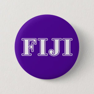 Phi Gamma Delta Whie and Purple Letters Button