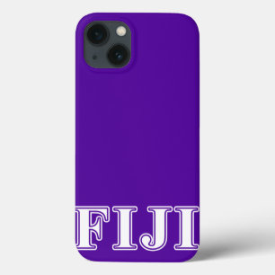 Phi Gamma Delta Whie and Purple Letters iPhone 13 Case